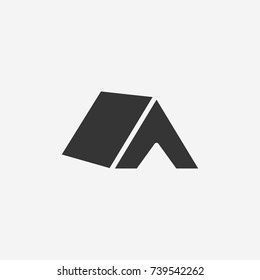 Tent icon illustration isolated vector sign symbol