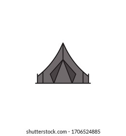 Vektorillustration für Zeltsymbolen