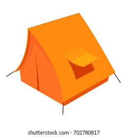 Tent icon. Isometric illustration of tent vector icon for web