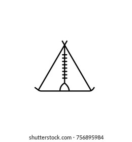 Tent Icon Line