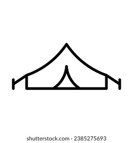 tent icon in line style