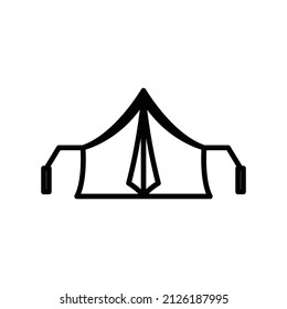 Tent icon. line icon style. suitable for camping icon. simple design editable. Design template vector