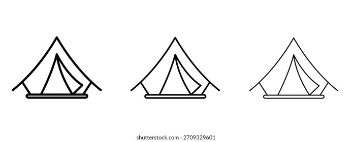 Signo lineal del estilo del icono de la tienda para el concepto móvil y el Diseño web.