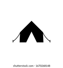 Tent icon, logo isolated on white background