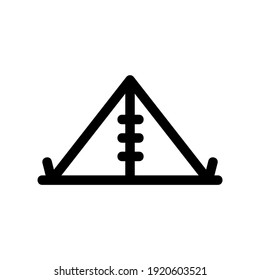tent icon or logo isolated sign symbol vector illustration - high quality black style vector icons
