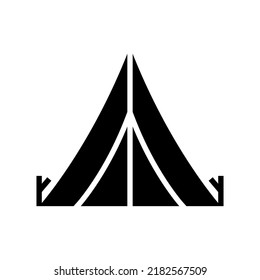 tent icon or logo isolated sign symbol vector illustration - high quality black style vector icons
