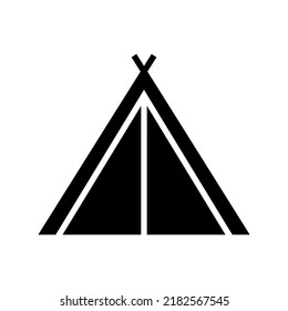 tent icon or logo isolated sign symbol vector illustration - high quality black style vector icons
