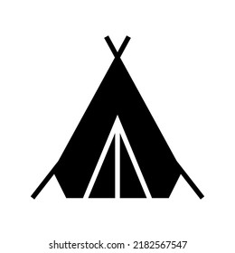 tent icon or logo isolated sign symbol vector illustration - high quality black style vector icons
