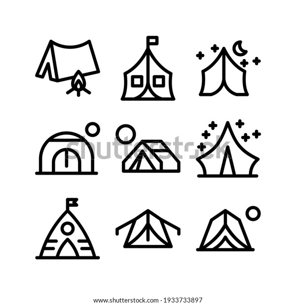 tent icon or\
logo isolated sign symbol vector illustration - Collection of high\
quality black style vector\
icons\
