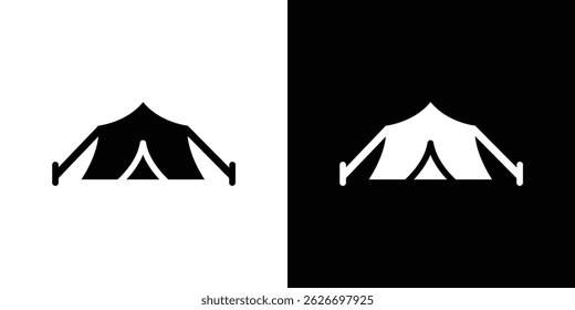 Ícone de tenda para design de interface do usuário do aplicativo móvel da Web de logotipo.