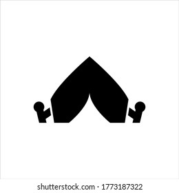 Icono de tienda sobre fondo blanco