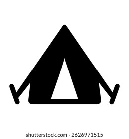 Tent icon on white background vector
Vector travel icon