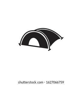 Tent icon outdoor vector logo template