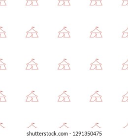 tent  icon pattern seamless white background. Editable line  icon.  icon pattern for web and mobile.