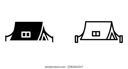 Tent Icon set on white background