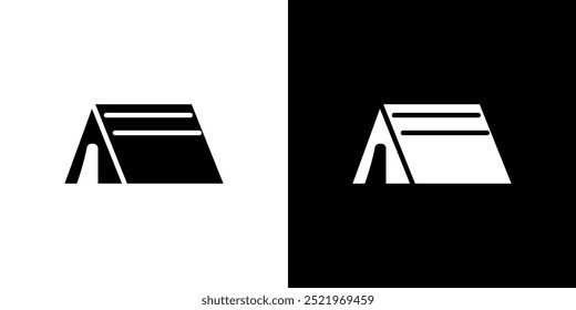 Ícone de tenda definir ilustração de vetor