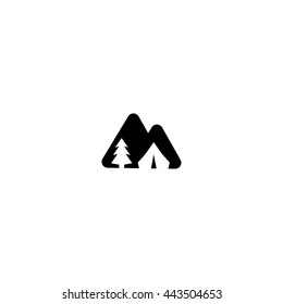 tent icon. tent sign