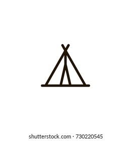 tent icon. sign design