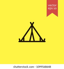tent. tent icon. sign design. Vector EPS 10.