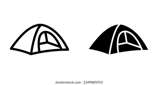 Tent icon. sign for mobile concept and web design. vector illustration