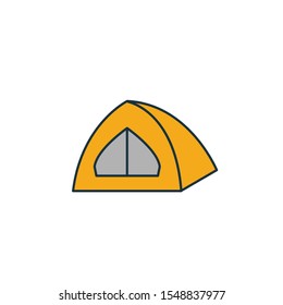 Tent icon. Simple element from travel icons collection. Creative Tent icon ui, ux, apps, software and infographics.