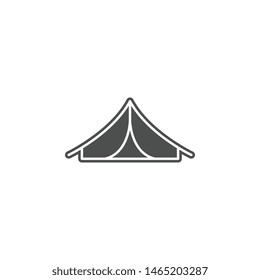 Tent icon. Simple glyph, flat vector of summer icons for ui and ux, website or mobile application