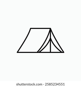 Tent icon. simple vector icon