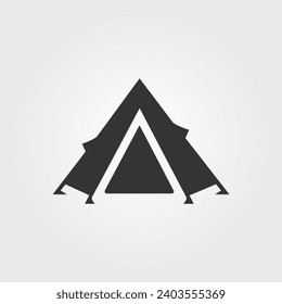Tent icon - Simple Vector Illustration
