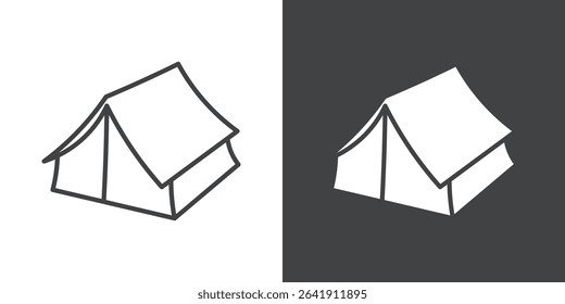 tent icon symbol illustration logo