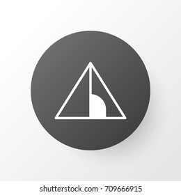 Tent Icon Symbol. Premium Quality Isolated Camping House Element In Trendy Style.