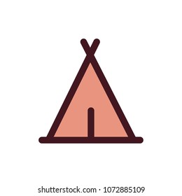 tent icon vector