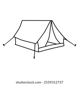 Tent icon vector. Camping illustration sign. Hike symbol or logo.