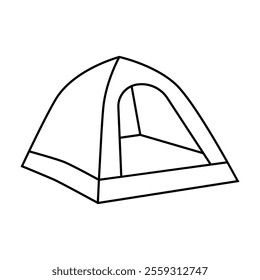 Tent icon vector. Camping illustration sign. Hike symbol or logo.
