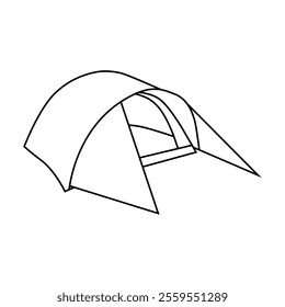 Tent icon vector. Camping illustration sign. Hike symbol or logo.
