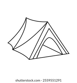 Tent icon vector. Camping illustration sign. Hike symbol or logo.