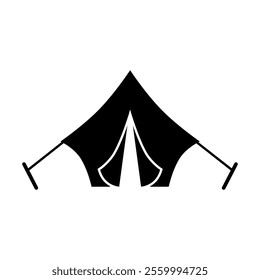 Tent icon vector. Camping illustration sign. Hike symbol or logo.