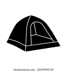 Tent icon vector. Camping illustration sign. Hike symbol or logo.