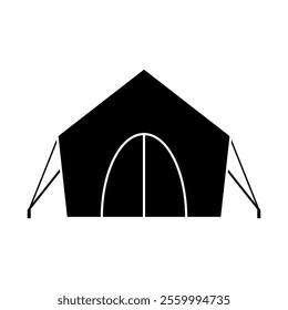 Tent icon vector. Camping illustration sign. Hike symbol or logo.