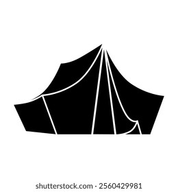 Tent icon vector. Camping illustration sign. Hike symbol or logo.