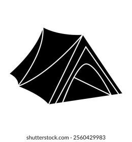 Tent icon vector. Camping illustration sign. Hike symbol or logo.