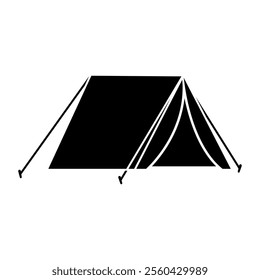 Tent icon vector. Camping illustration sign. Hike symbol or logo.