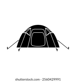 Tent icon vector. Camping illustration sign. Hike symbol or logo.