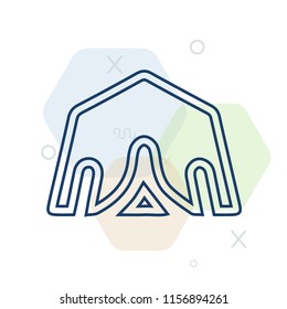 Tent icon vector can be used as png, Tent