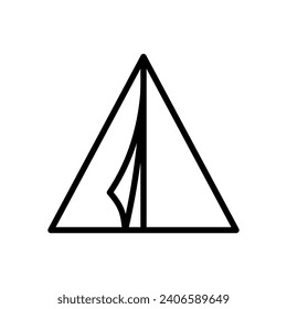 tent icon vector design template