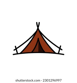 tent icon vector design templates 