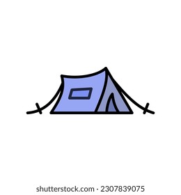 tent icon vector design templates 