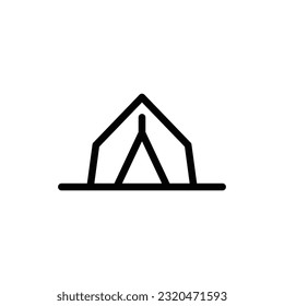 Tent icon vector design trendy