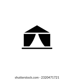Tent icon vector design trendy