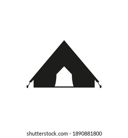Tent icon. Vector. Flat design.