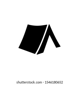 tent icon. vector flat illustration